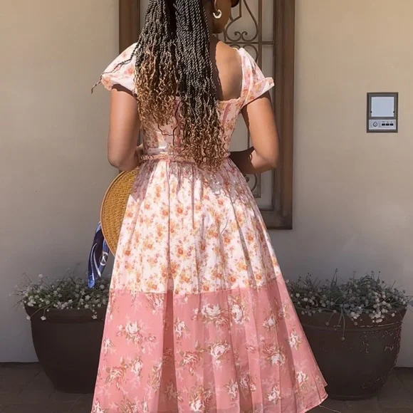 Floral Pink Dress - Picture 2 of 3